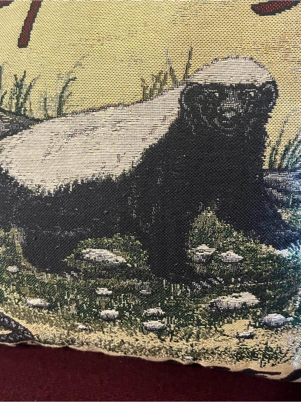 Simply Home Throw Pillow. w/Honey Badger & Cobra. 18” x 18” whimsical for inside
